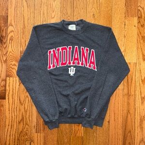 Indiana University IU Champion Eco Sewn Crewneck Size Small